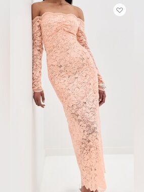 Rabanne Lace Dress Salmon Pink